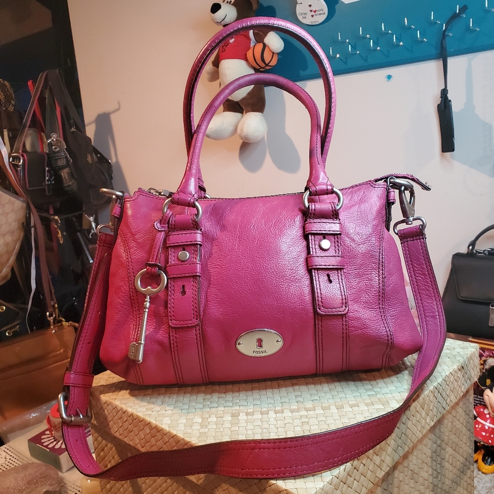 Authentic  Fossil Long Live Vintage Satchel